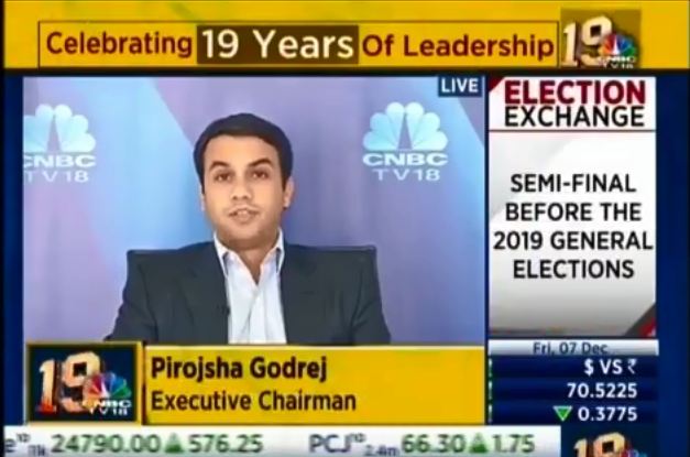 Mr Pirojsha Godrej speaks with CNBC TV18
