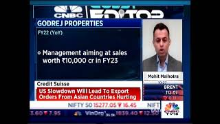 CNBC TV18 Exclusive discussion on revival of The Indian Real Estate Sector  Mohit Malhotra Godrej Pr